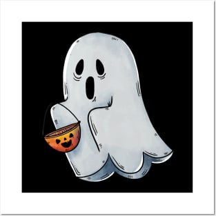 Ghost Halloween Posters and Art